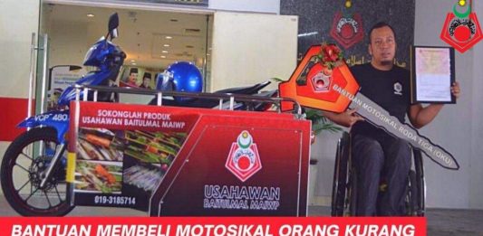 Cara Memohon Bantuan Membeli Motosikal Orang Kurang Upaya (OKU) MAIWP